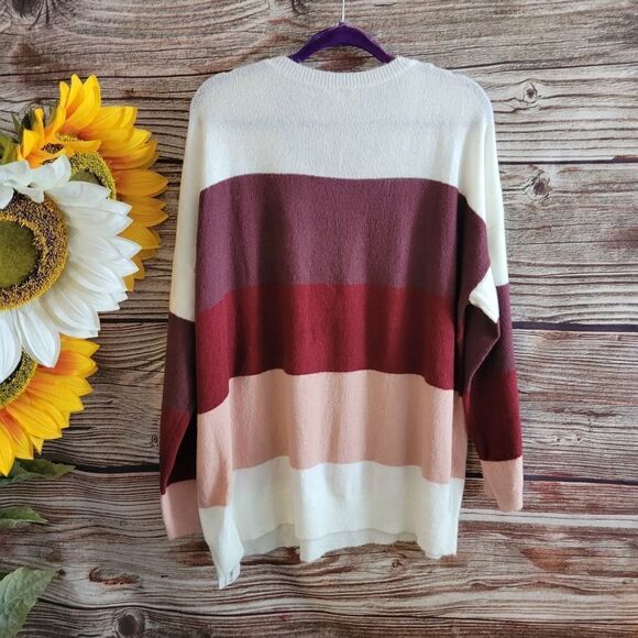 Andreea by lane Bryant Women's Sweater 3X stripped NWT - Picture 2 of 5
